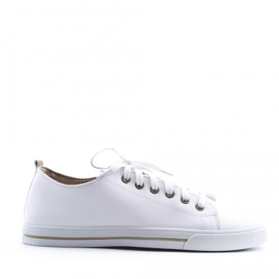 Women's faux leather sneaker