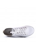 Women's faux leather sneaker