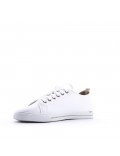 Women's faux leather sneaker