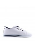 Women's faux leather sneaker