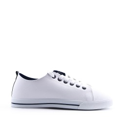 Women's faux leather sneaker