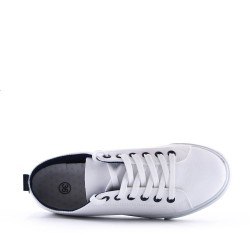 Women's faux leather sneaker