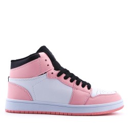 Women's faux leather sneaker