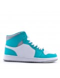 Women's faux leather sneaker