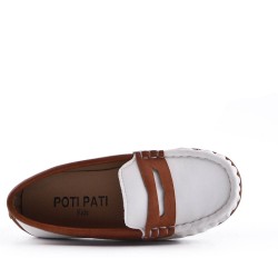 Derby enfant en simili cuir