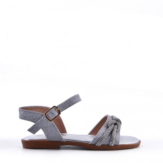 Girl's mixed materials sandal