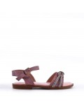 Girl's mixed materials sandal