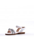 Girl's mixed materials sandal