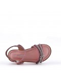 Girl's mixed materials sandal