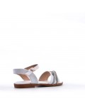 Girl's mixed materials sandal