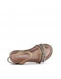 Girl's mixed materials sandal