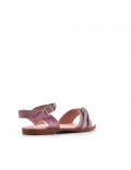 Girl's mixed materials sandal