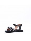 Girl's mixed materials sandal