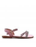 Girl's mixed materials sandal