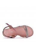 Girl's mixed materials sandal