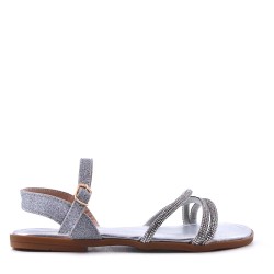 Girl's mixed materials sandal