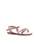 Girl's mixed materials sandal