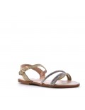 Girl's mixed materials sandal