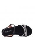 Girl's mixed materials sandal