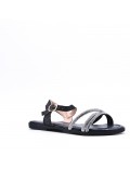 Girl's mixed materials sandal