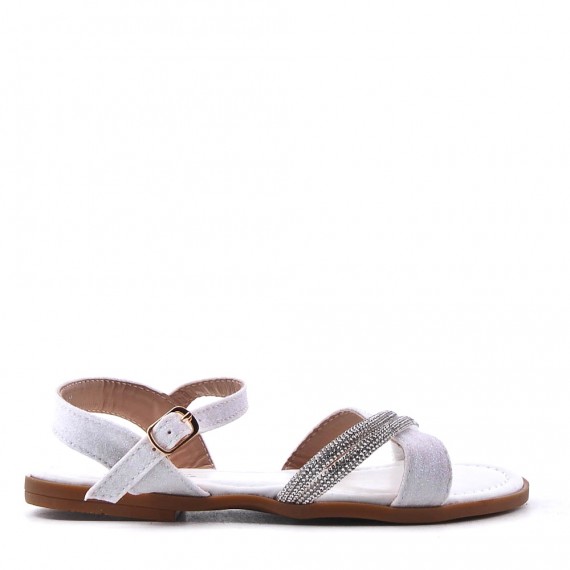 Girl's mixed materials sandal