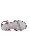 Girl's mixed materials sandal