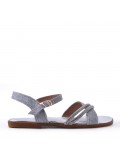 Girl's mixed materials sandal