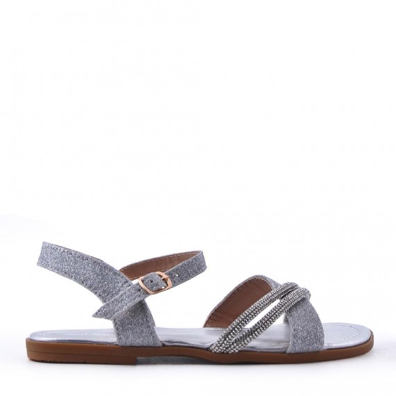 Girl's mixed materials sandal