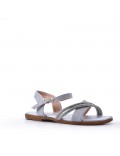 Girl's mixed materials sandal