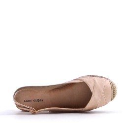 Faux suede espadrilles for women