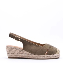 Faux suede espadrilles for women