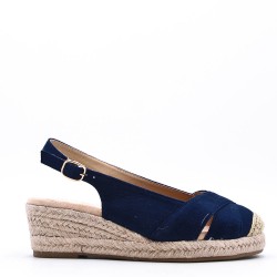 Faux suede espadrilles for women