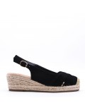 Faux suede espadrilles for women