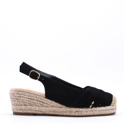 Faux suede espadrilles for women