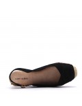 Faux suede espadrilles for women