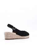 Faux suede espadrilles for women