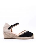 Faux suede espadrilles for women