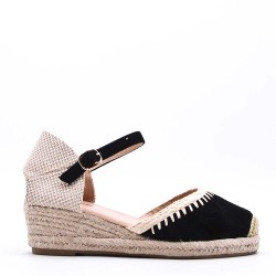 Faux suede espadrilles for women