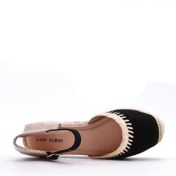 Faux suede espadrilles for women