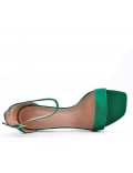 Faux suede heeled sandal