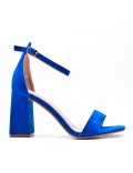 Faux suede heeled sandal