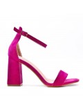 Faux suede heeled sandal
