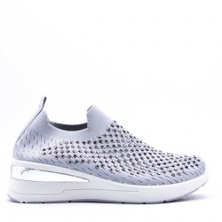 Basket en textile pour femme
