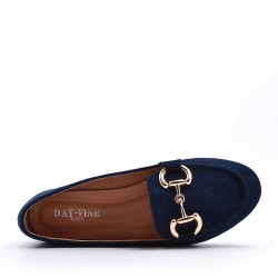 Women's mocassin in faux suede 