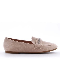Women's mocassin in faux suede 