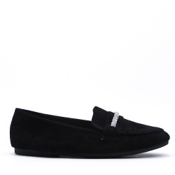 Women's mocassin in faux suede 