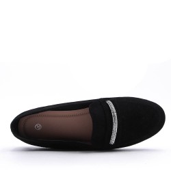 Women's mocassin in faux suede 