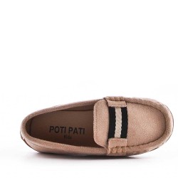 Child's moccasin in faux leather