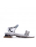 Girl's faux leather sandal