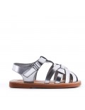 Sandale fille en simili cuir